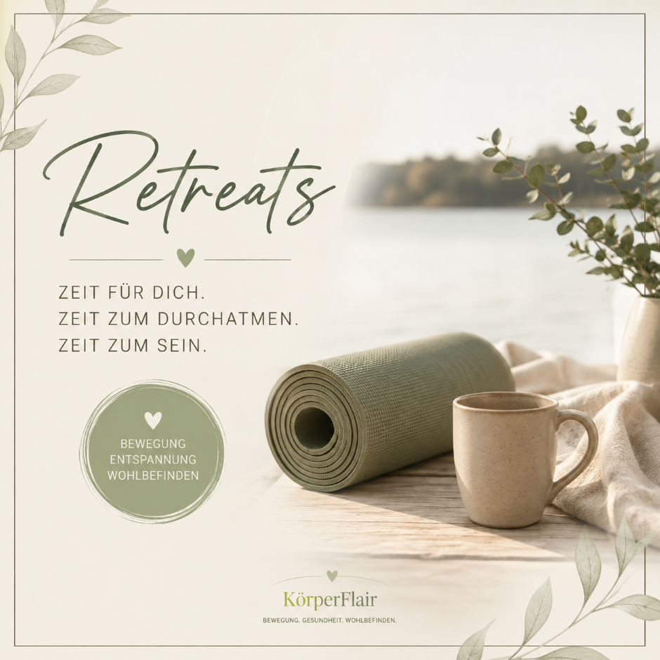 monatliche Retreats für mehr Wohlbefinden
